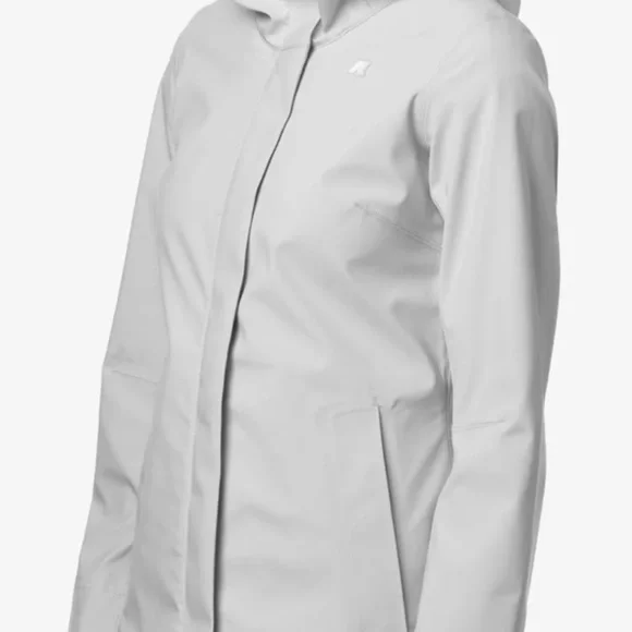 K-Way Steph Bonded Jersey White coat size S